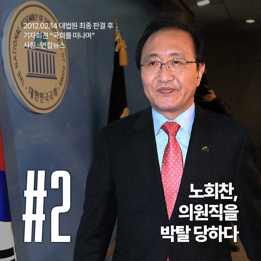 2. 노회찬, 의원직을 박탈당하다.